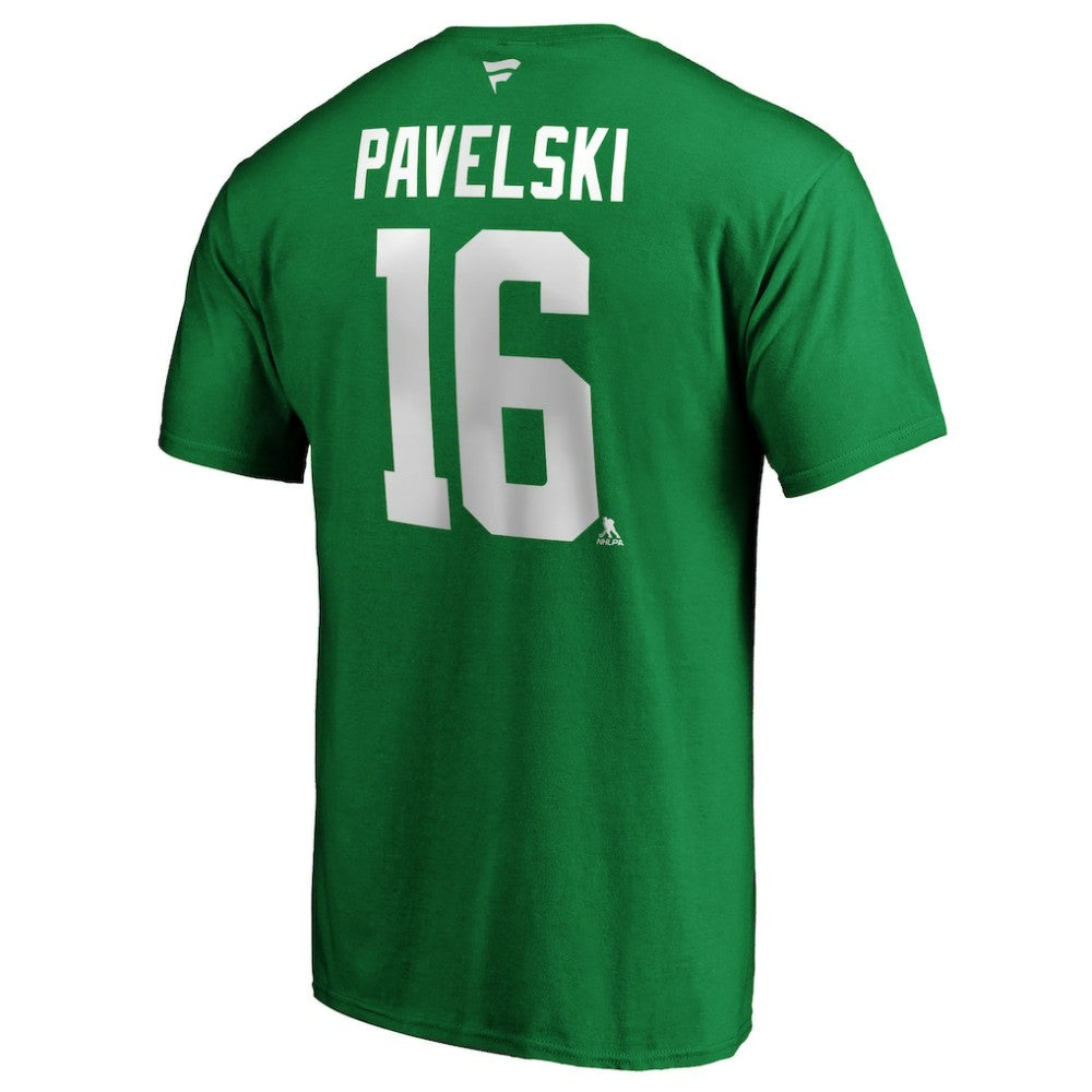 Joe Pavelski Dallas Stars Fanatics Authentic Stack Player Name & Number T-Shirt Kelly Green