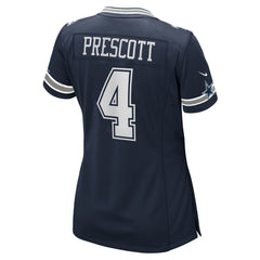 Dak Prescott Dallas Cowboys Women's Game Team Jersey - Navy