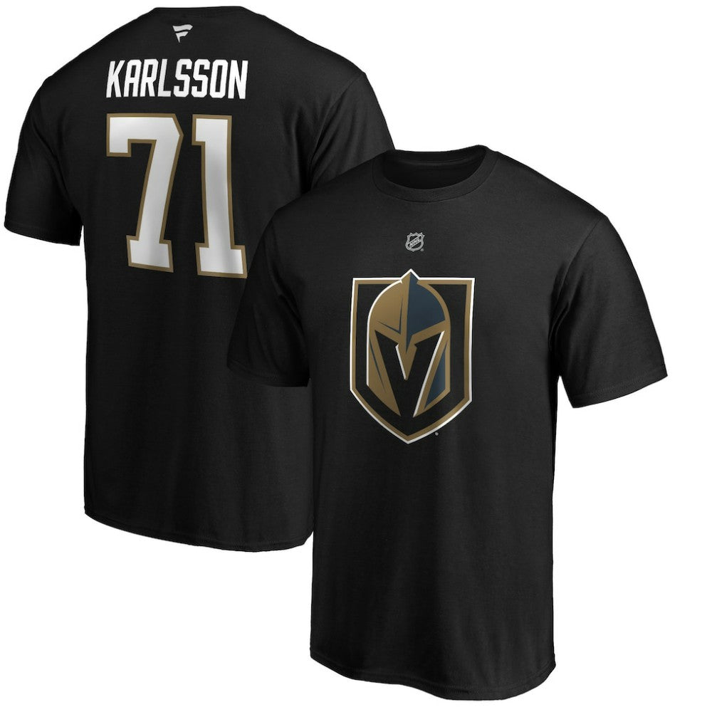 William Karlsson Vegas Golden Knights Fanatics Authentic Stack Player Name & Number T-Shirt Black