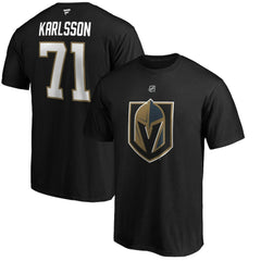 William Karlsson Vegas Golden Knights Fanatics Authentic Stack Player Name & Number T-Shirt Black