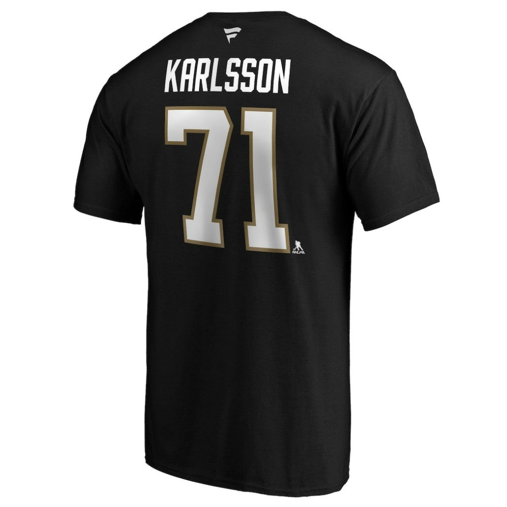 William Karlsson Vegas Golden Knights Fanatics Authentic Stack Player Name & Number T-Shirt Black