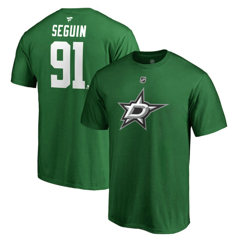 Tyler Seguin Dallas Stars Fanatics Authentic Stack Player Name & Number T-Shirt Kelly Green