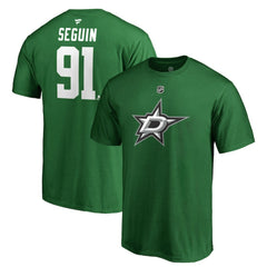 Tyler Seguin Dallas Stars Fanatics Authentic Stack Player Name & Number T-Shirt Kelly Green