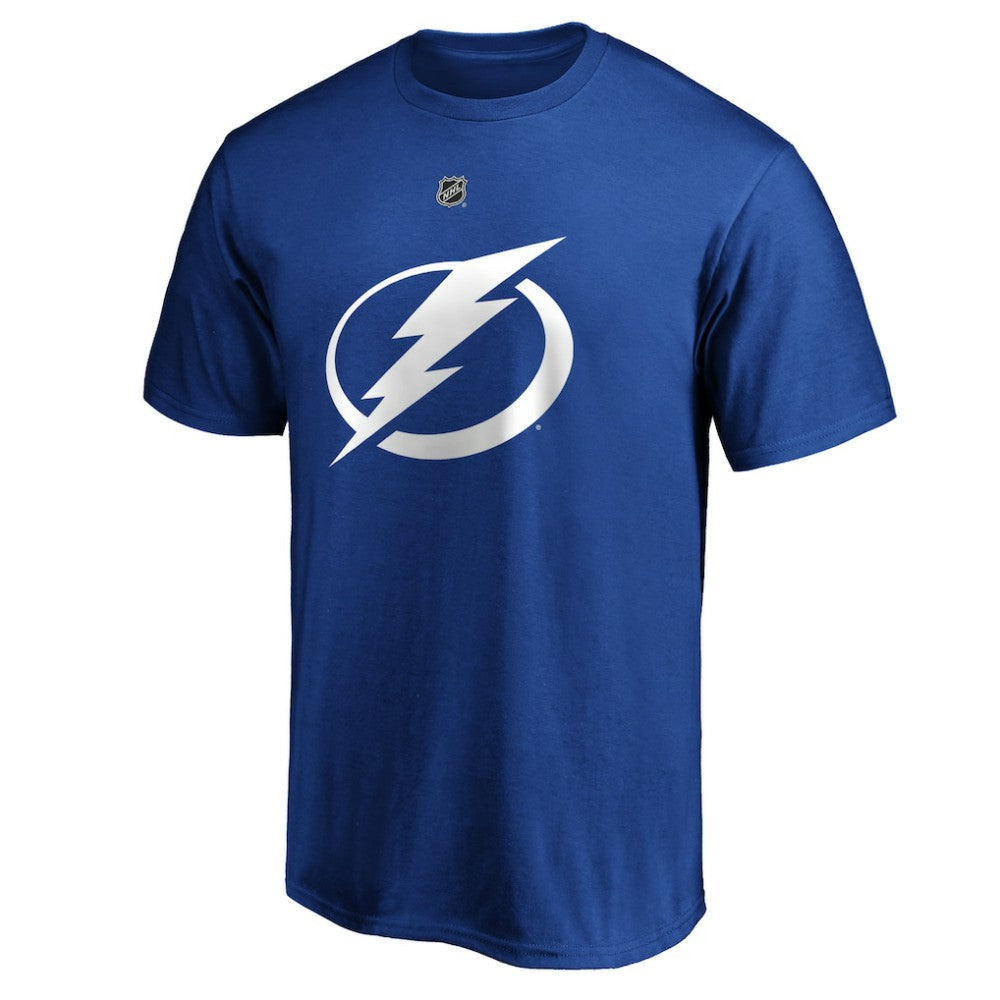 Nikita Kucherov Tampa Bay Lightning Fanatics Authentic Stack Player Name & Number T-Shirt Blue