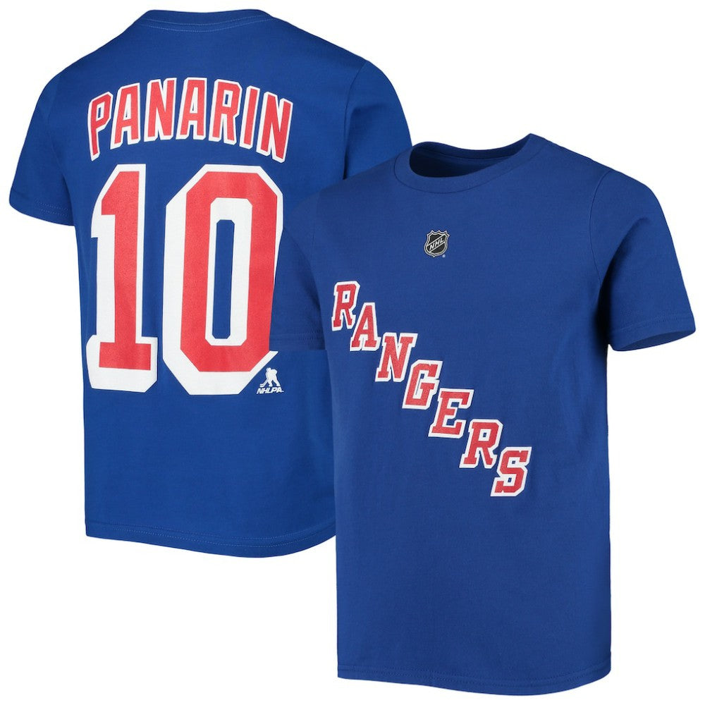 Artemi Panarin New York Rangers Youth Player Name & Number T-Shirt Blue