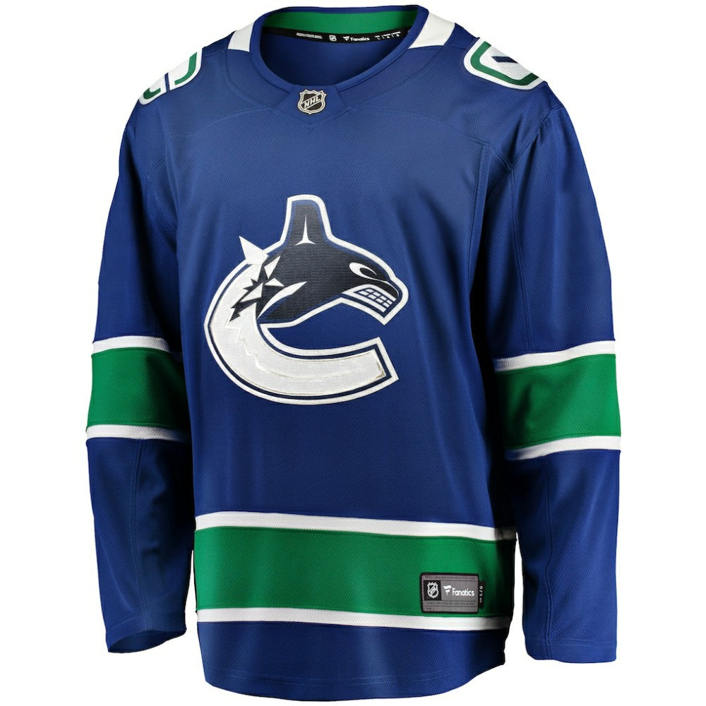 Vancouver Canucks Fanatics Home Team Breakaway Jersey Blue