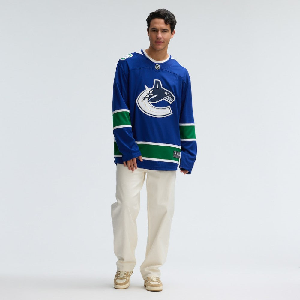 Vancouver Canucks Fanatics Home Team Breakaway Jersey Blue