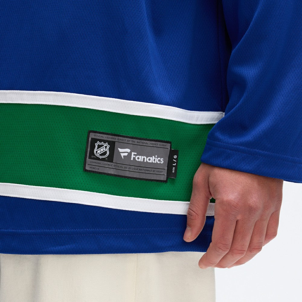 Vancouver Canucks Fanatics Home Team Breakaway Jersey Blue