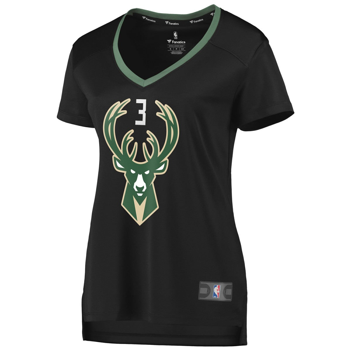 George Hill Milwaukee Bucks Women's Fast Break Replica Player Jersey - Statement Edition - Black
