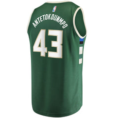Thanasis Antetokounmpo Milwaukee Bucks Fast Break Replica Player Jersey - Icon Edition - Hunter Green