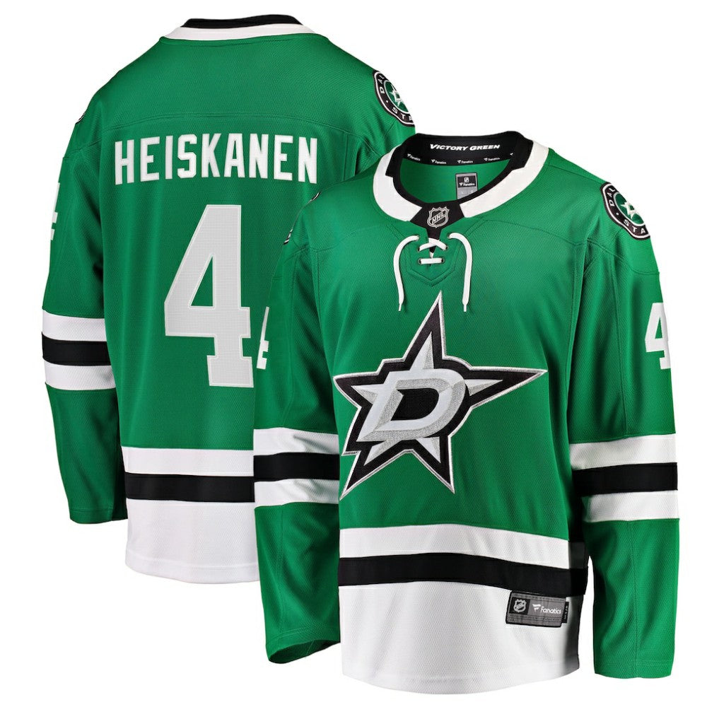 Miro Heiskanen Dallas Stars Fanatics Team Color Breakaway Player Jersey Kelly Green