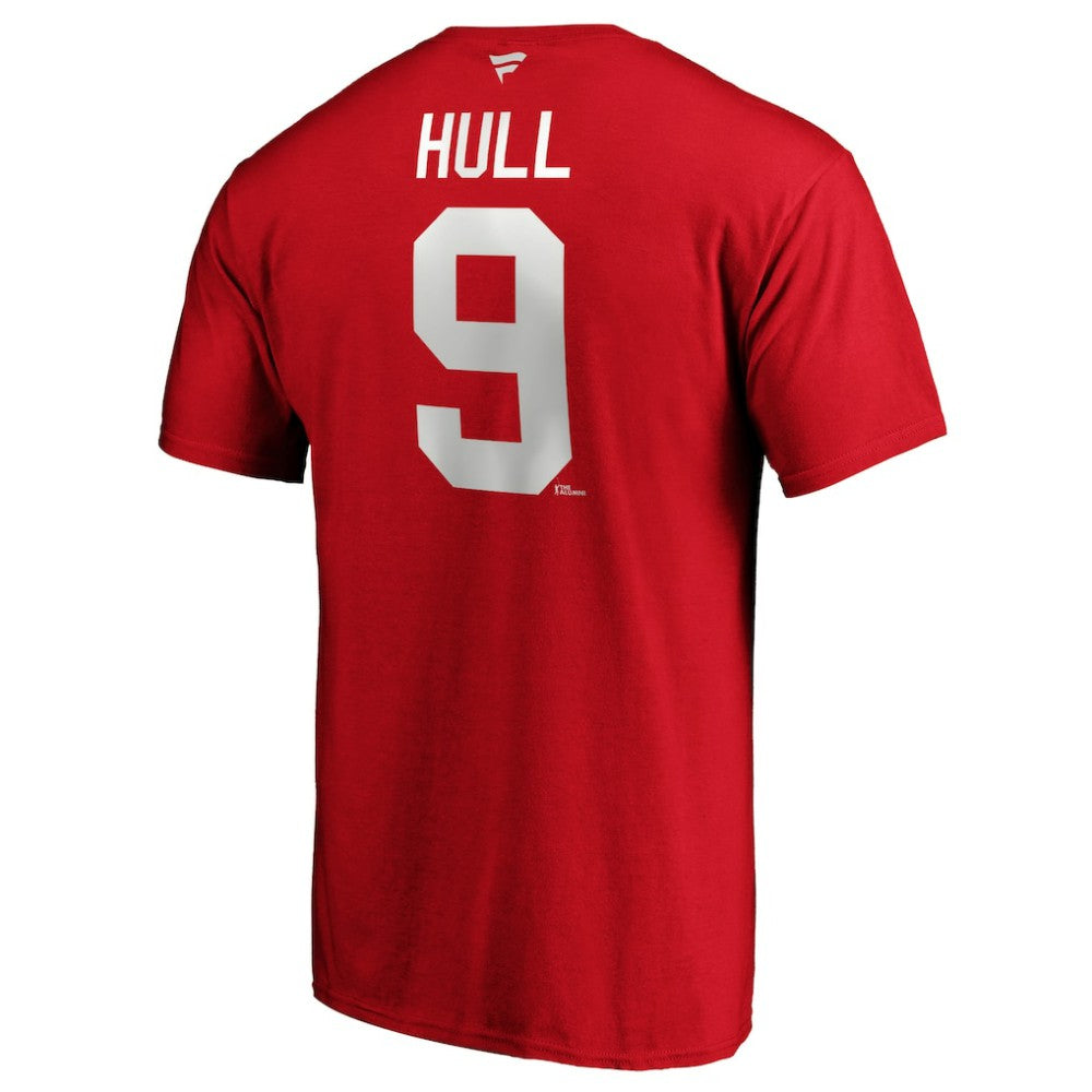 Bobby Hull Chicago Blackhawks Fanatics Authentic Stack Retired Player Name & Number T-Shirt Red