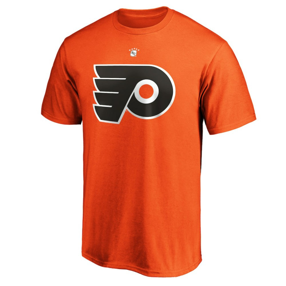 Paul Coffey Philadelphia Flyers Fanatics Authentic Stack Retired Player Name & Number T-Shirt Orange
