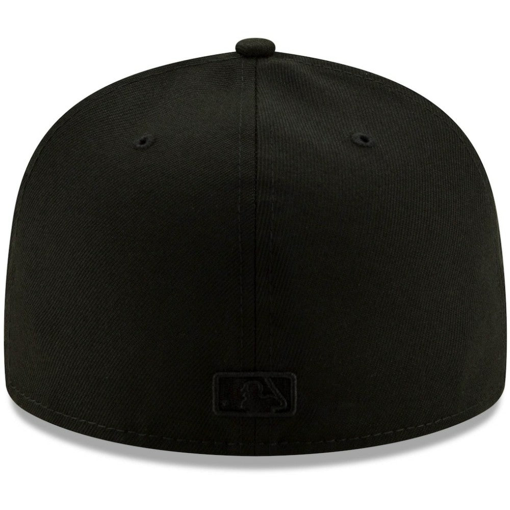 San Diego Padres Black on Black 59FIFTY Fitted Hat Black | New Era