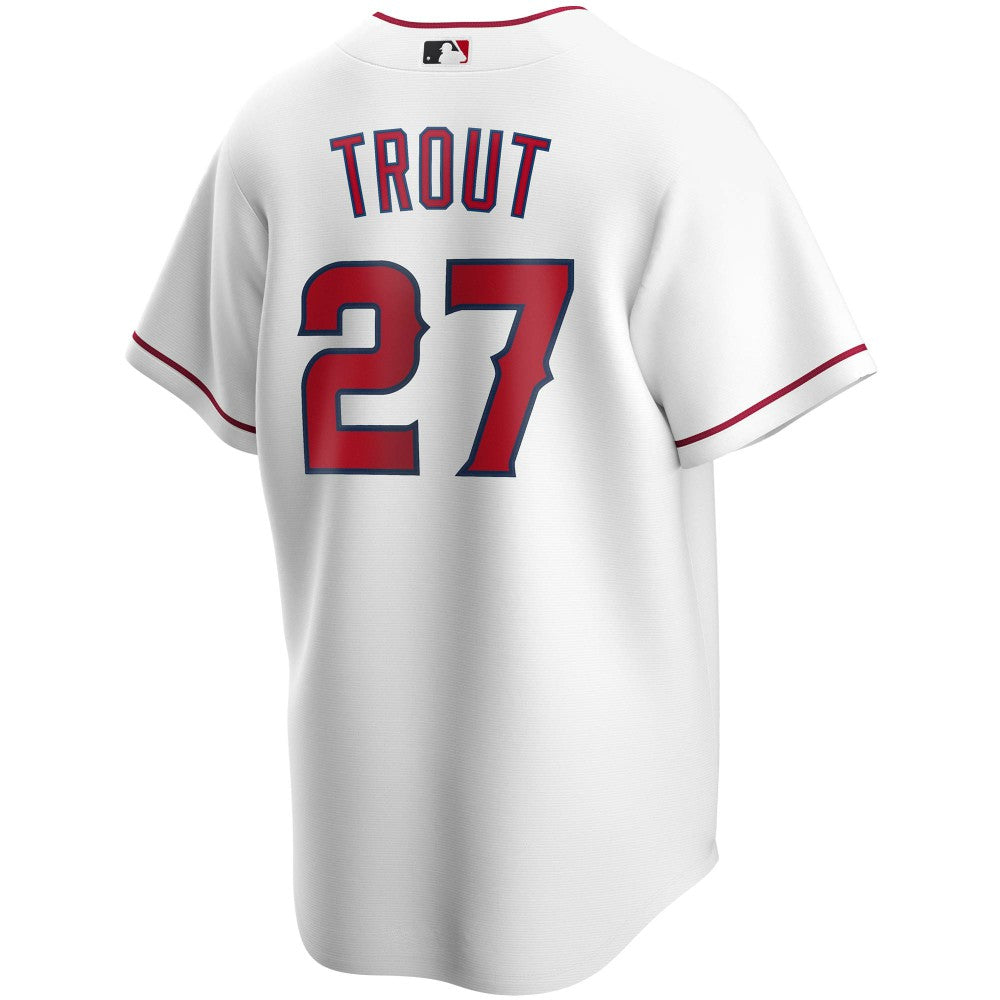 Mike Trout Los Angeles Angels Youth Alternate Replica Player Jersey White | Nike