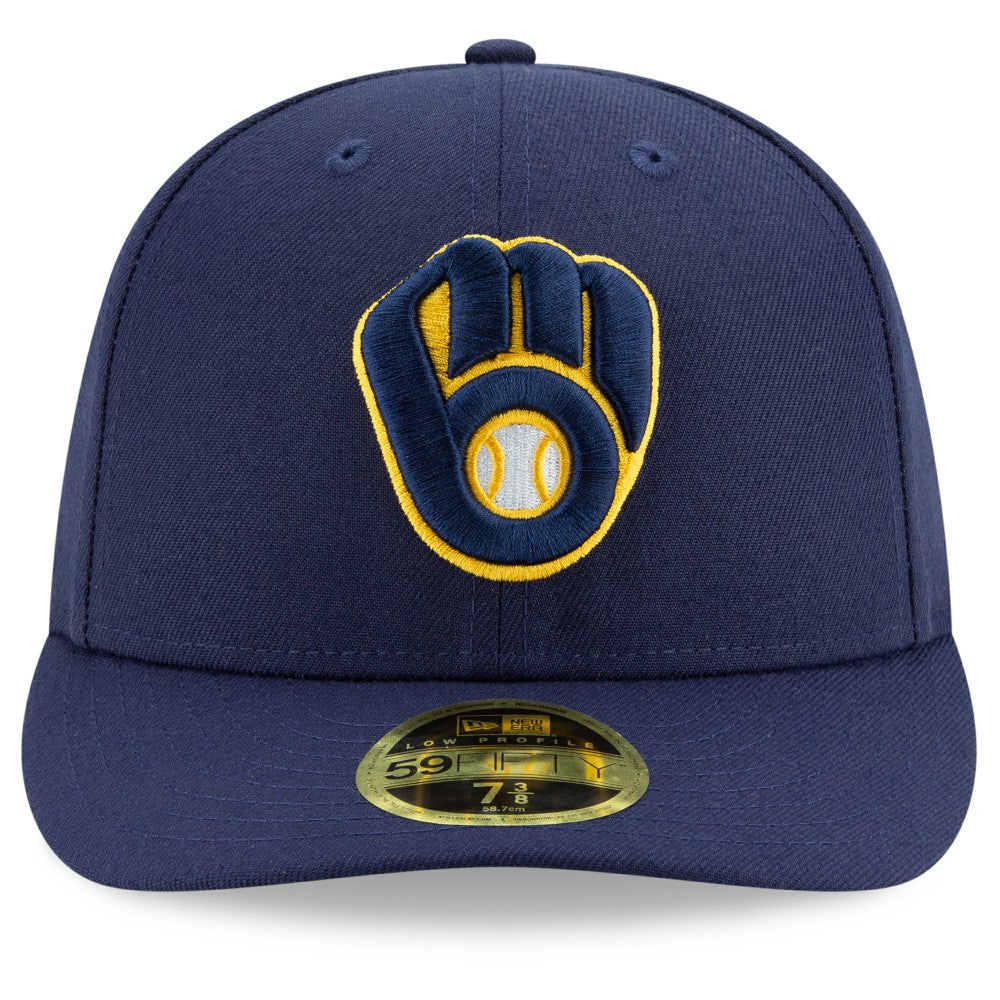 Milwaukee Brewers Authentic Collection On-Field Low Profile 59FIFTY Fitted Hat Navy | New Era