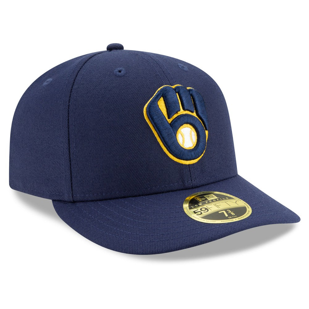 Milwaukee Brewers Authentic Collection On-Field Low Profile 59FIFTY Fitted Hat Navy | New Era