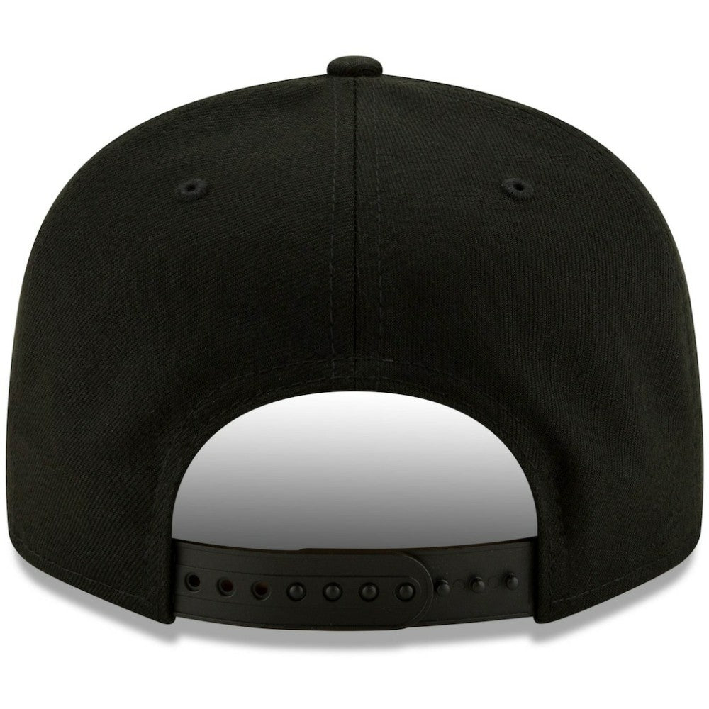 San Diego Padres Black on Black 9FIFTY Snapback Adjustable Hat Black | New Era