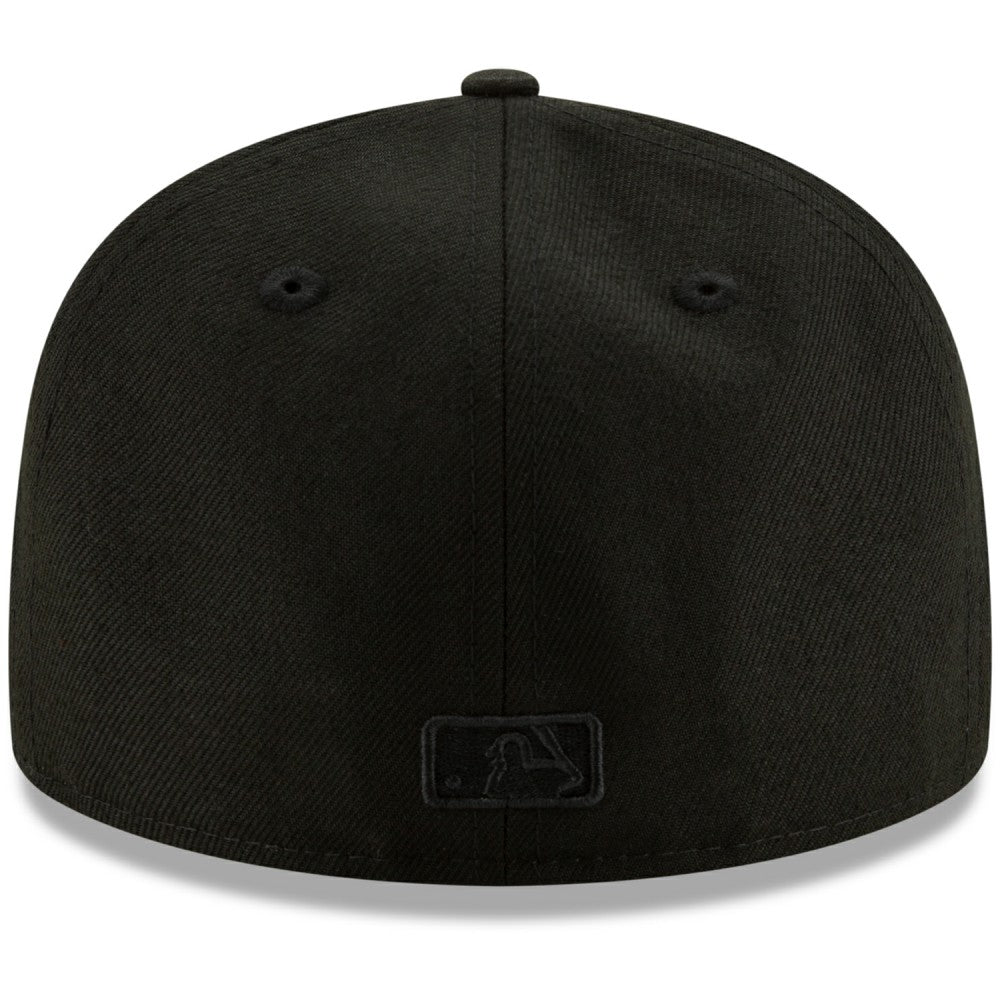 Milwaukee Brewers Black on Black 59FIFTY Fitted Hat Black | New Era