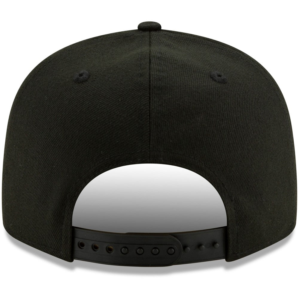 Milwaukee Brewers Black on Black 9FIFTY Snapback Adjustable Hat Black | New Era