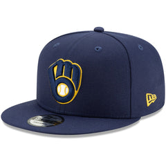 Milwaukee Brewers Team Color 9FIFTY Adjustable Hat Navy | New Era
