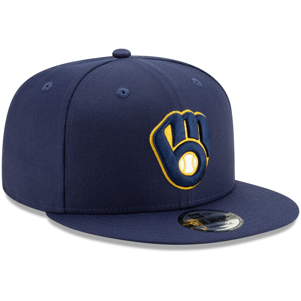 Milwaukee Brewers Team Color 9FIFTY Adjustable Hat Navy | New Era