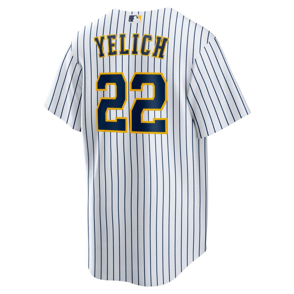 Christian Yelich Milwaukee Brewers Alternate Replica Player Jersey White | Nike