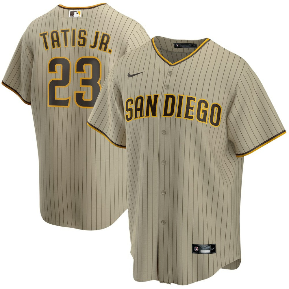 Fernando Tatis Jr. San Diego Padres Alternate Replica Player Jersey Tan | Nike