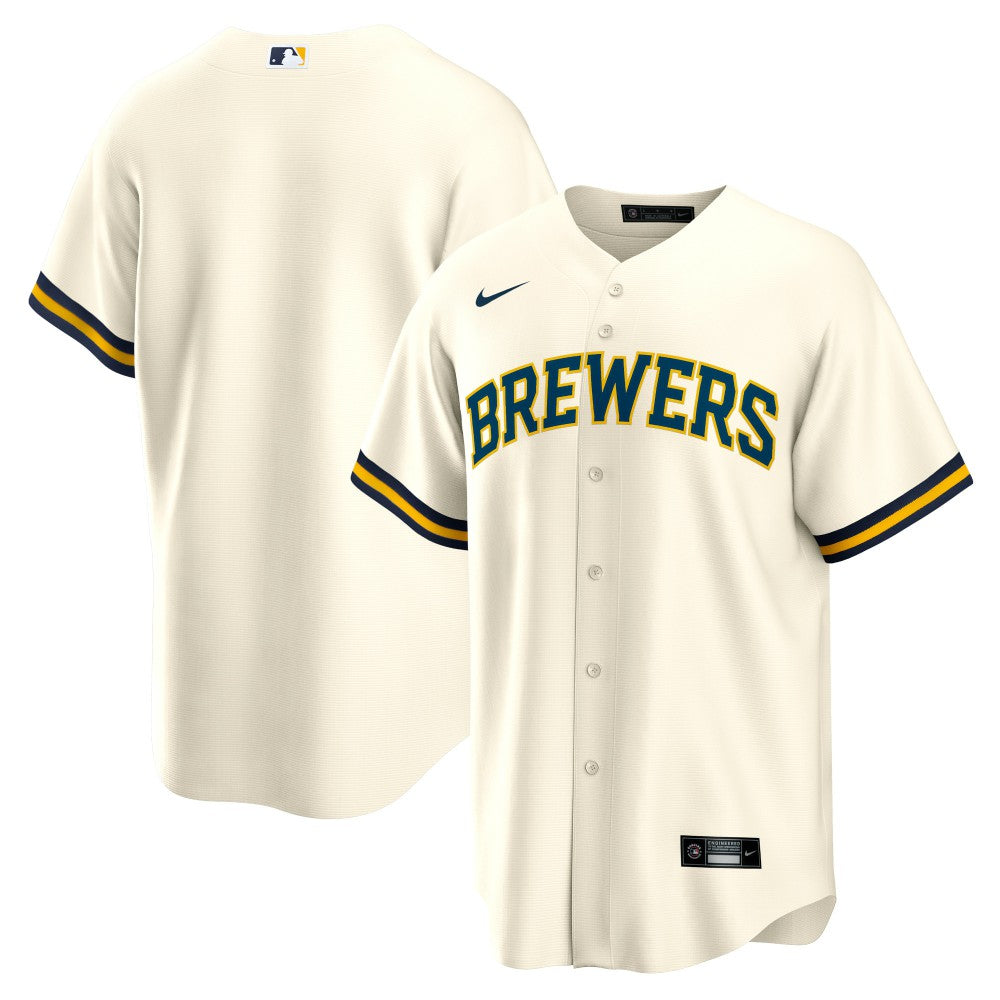 Milwaukee Brewers Home Replica Team Jersey Cream | Nike