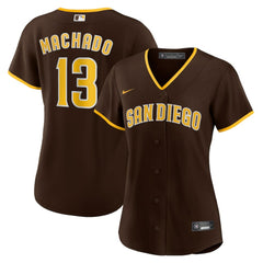 Manny Machado San Diego Padres Women's Road Replica Player Jersey Brown | Nike