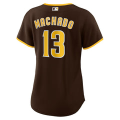 Manny Machado San Diego Padres Women's Road Replica Player Jersey Brown | Nike