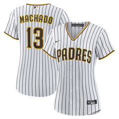 Manny Machado San Diego Padres Women's Home Replica Player Jersey White/Brown | Nike