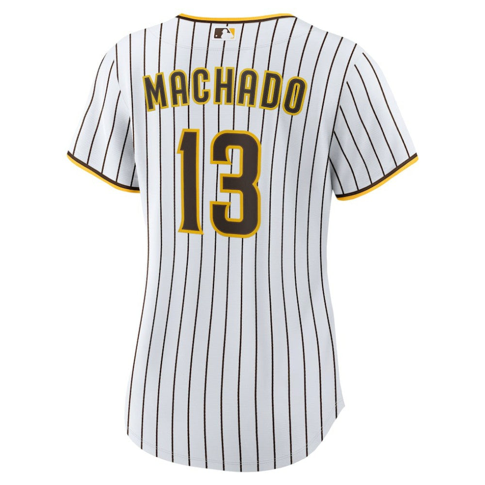 Manny Machado San Diego Padres Women's Home Replica Player Jersey White/Brown | Nike