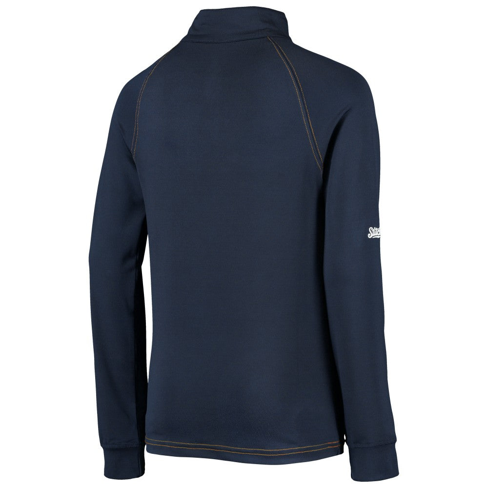 Milwaukee Brewers Stitches Youth Raglan Quarter-Zip Jacket Navy