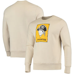 Pittsburgh Pirates Majestic Threads Fleece Pullover Sweatshirt Oatmeal