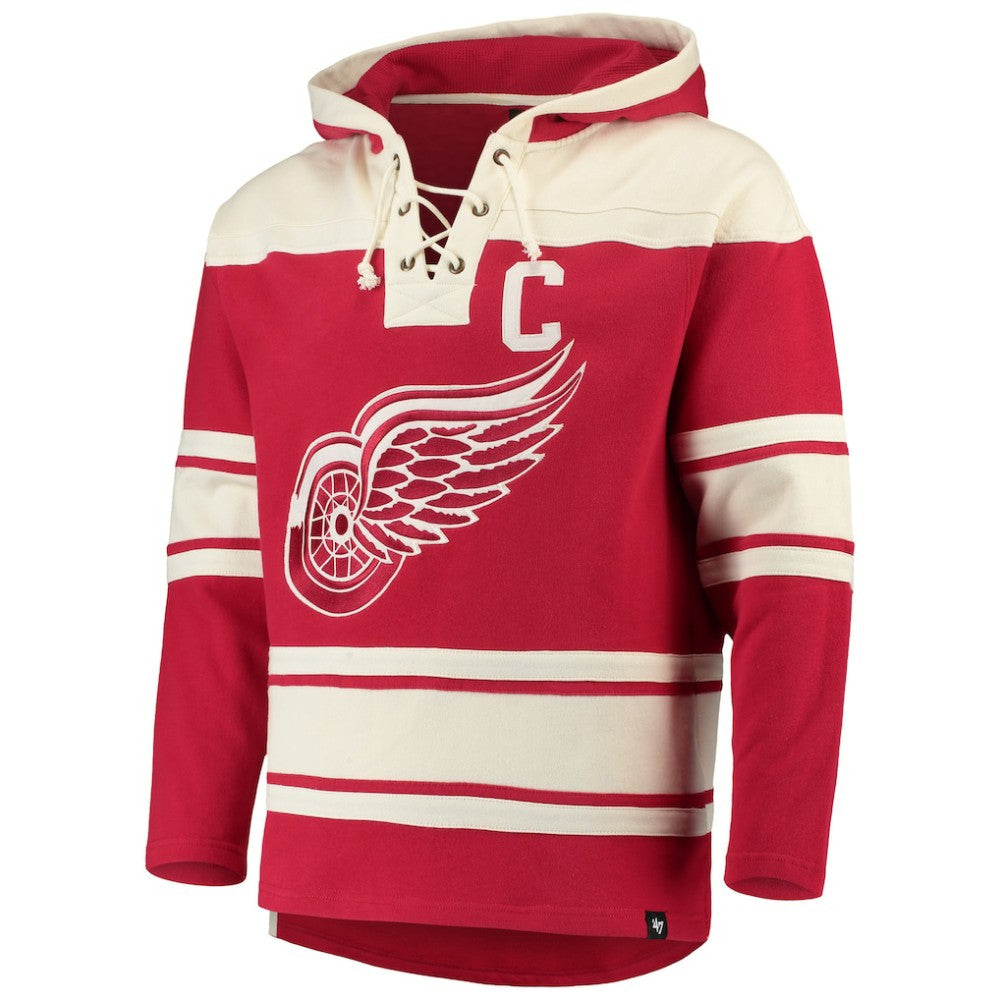 Steve Yzerman Detroit Red Wings '47 Player Lacer Pullover Hoodie Red