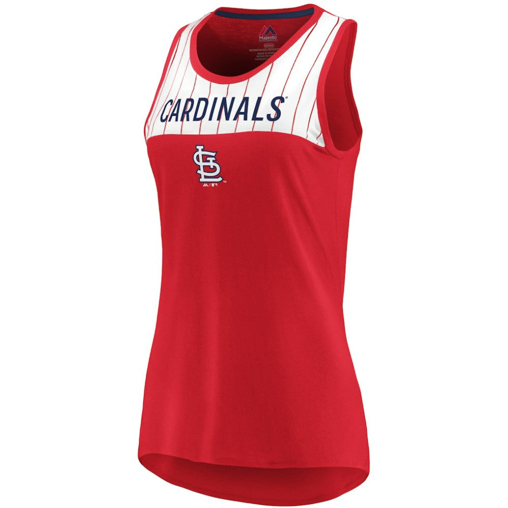 St. Louis Cardinals Majestic Women's Break From Tradition Tank Top  Red