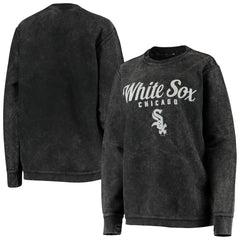 Chicago White Sox G-III 4Her by Carl Banks Women's Comfy Cord Pullover Sweatshirt Black