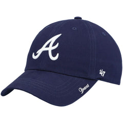 Atlanta Braves Women's Team Miata Clean Up Adjustable Hat Navy | 47 brand