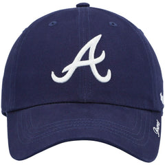 Atlanta Braves Women's Team Miata Clean Up Adjustable Hat Navy | 47 brand