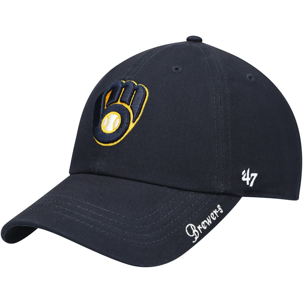 Milwaukee Brewers Women's Team Miata Clean Up Adjustable Hat Navy | 47 brand
