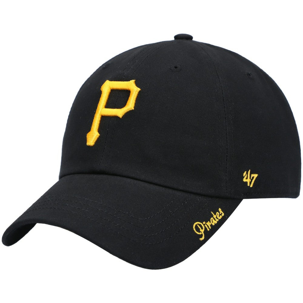 Pittsburgh Pirates Women's Team Miata Clean Up Adjustable Hat Black | 47 brand