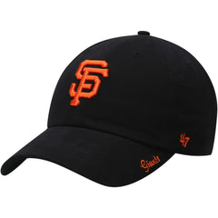 San Francisco Giants Women's Team Miata Clean Up Adjustable Hat Black | 47 brand