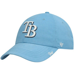 Tampa Bay Rays Women's Team Miata Clean Up Adjustable Hat Light Blue | 47 brand