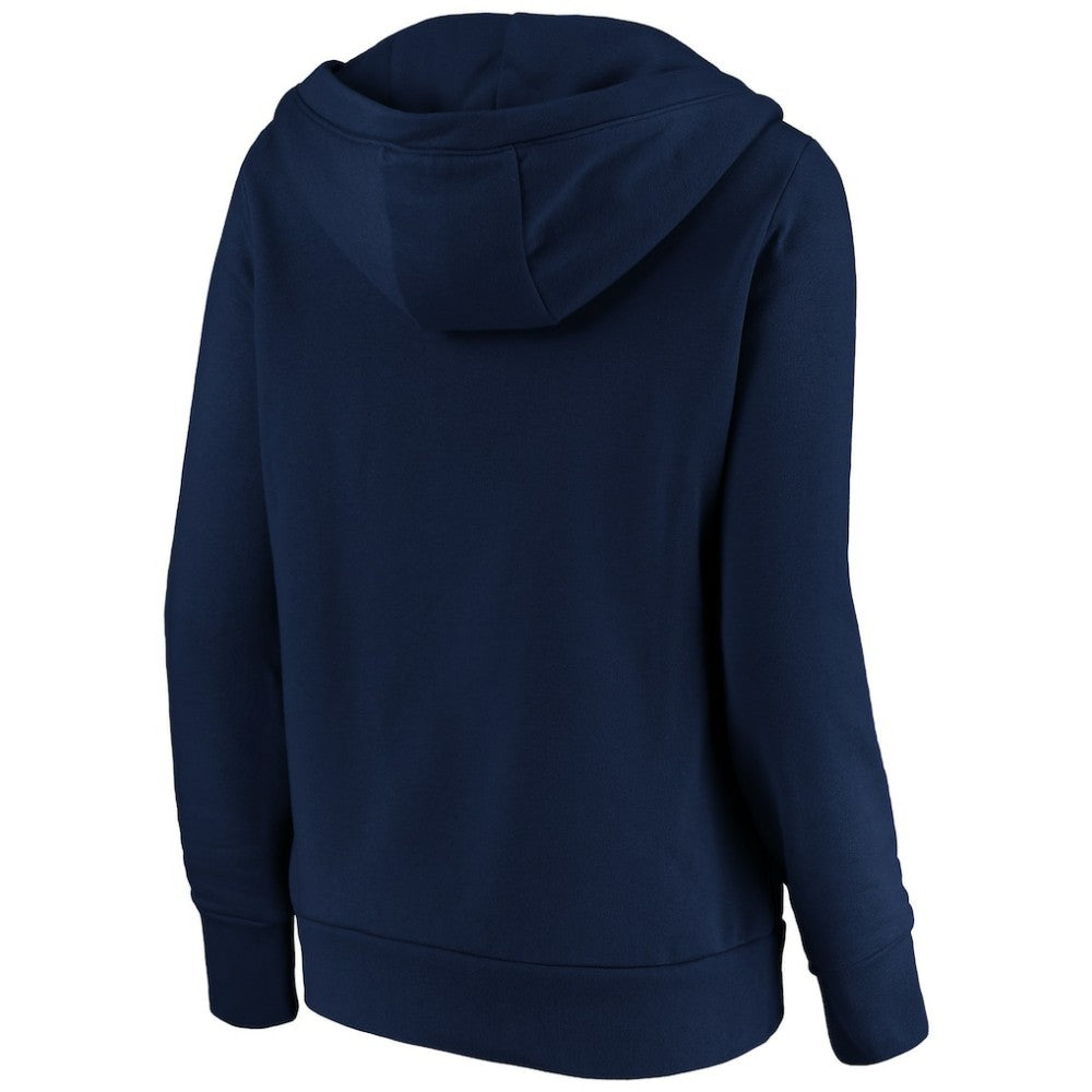St. Louis Cardinals Women's Official Logo Crossover V-Neck Pullover Hoodie Navy