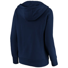 St. Louis Cardinals Women's Official Logo Crossover V-Neck Pullover Hoodie Navy