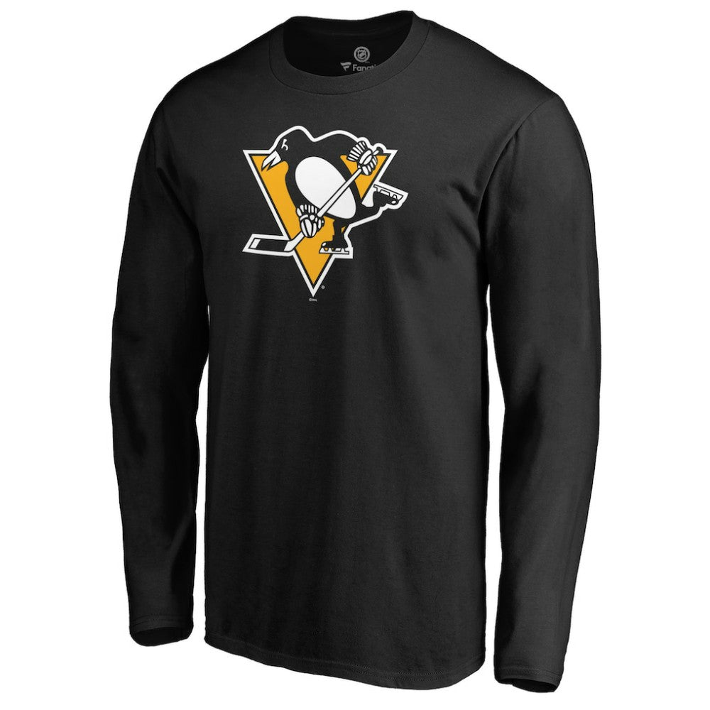 Pittsburgh Penguins Fanatics Primary Team Logo Long Sleeve T-Shirt Black