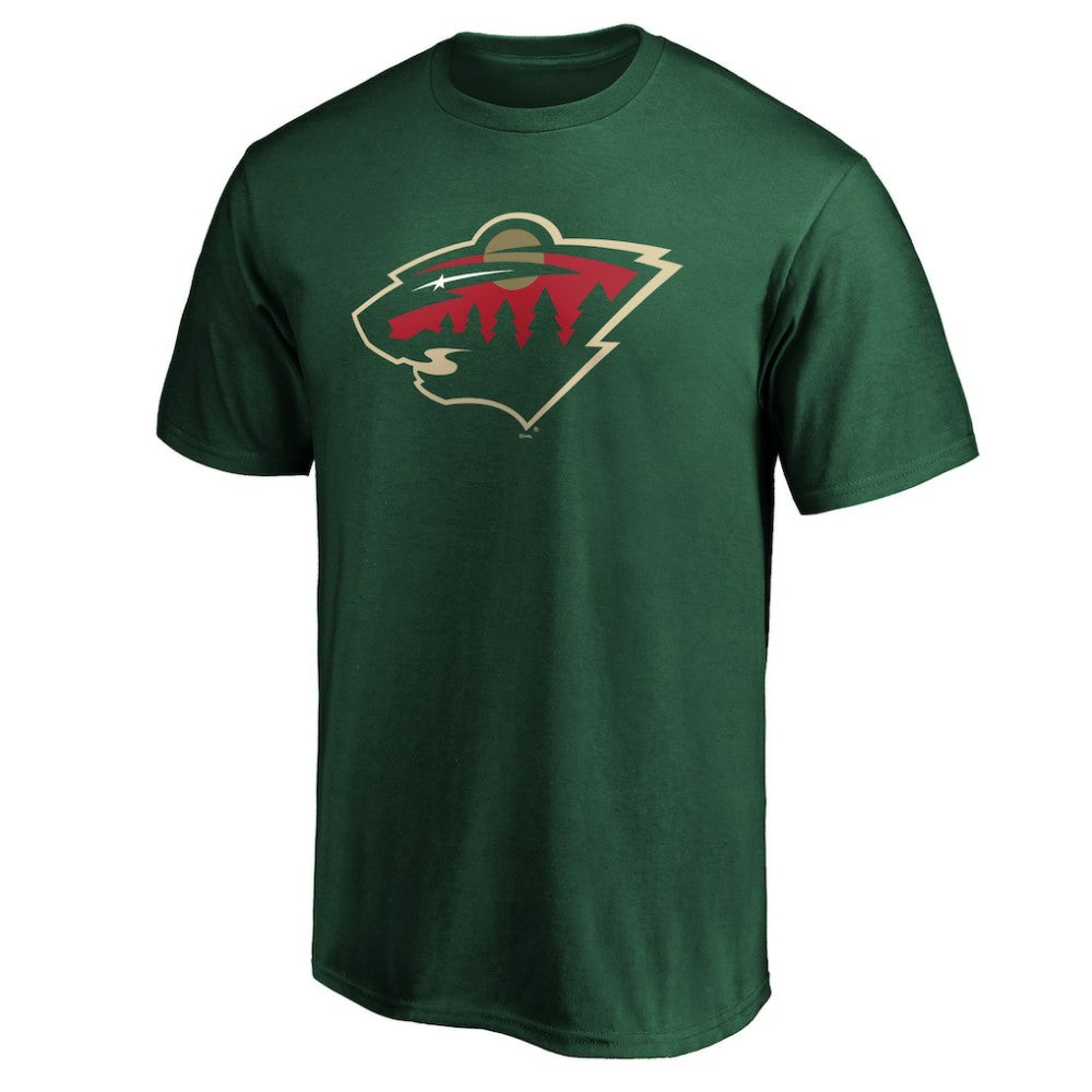 Minnesota Wild Fanatics Team Primary Logo T-Shirt Green