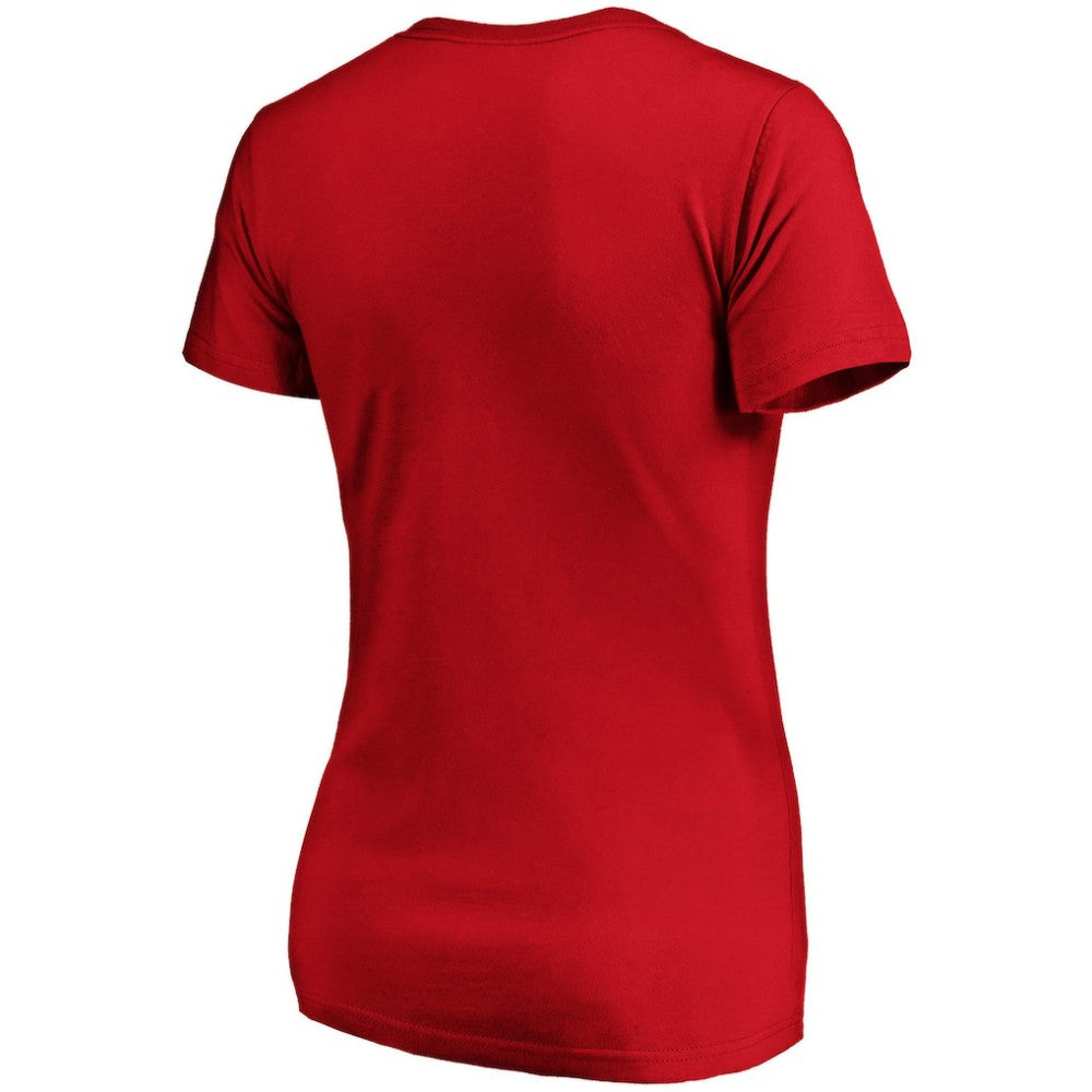 Philadelphia Phillies Women's Victory Script V-Neck T-Shirt Red