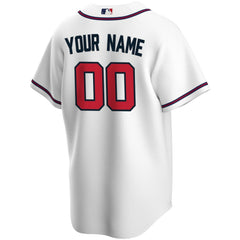 Atlanta Braves Home Replica Custom Jersey White | Nike